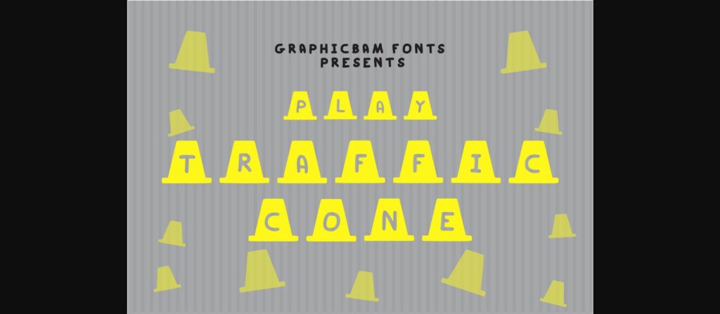 Play Traffic Cone Font Poster 3