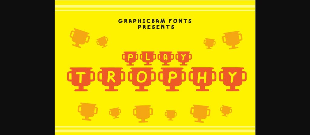 Play Trophy Font Poster 3