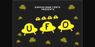 Play UFO Font Poster 1