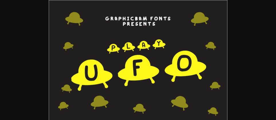 Play UFO Font Poster 1