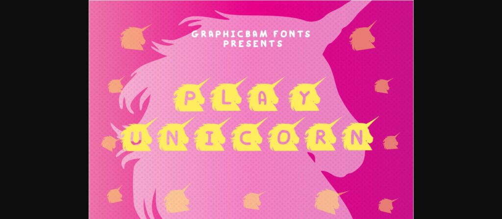 Play Unicorn Font Poster 3