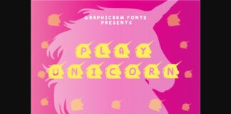 Play Unicorn Font Poster 1