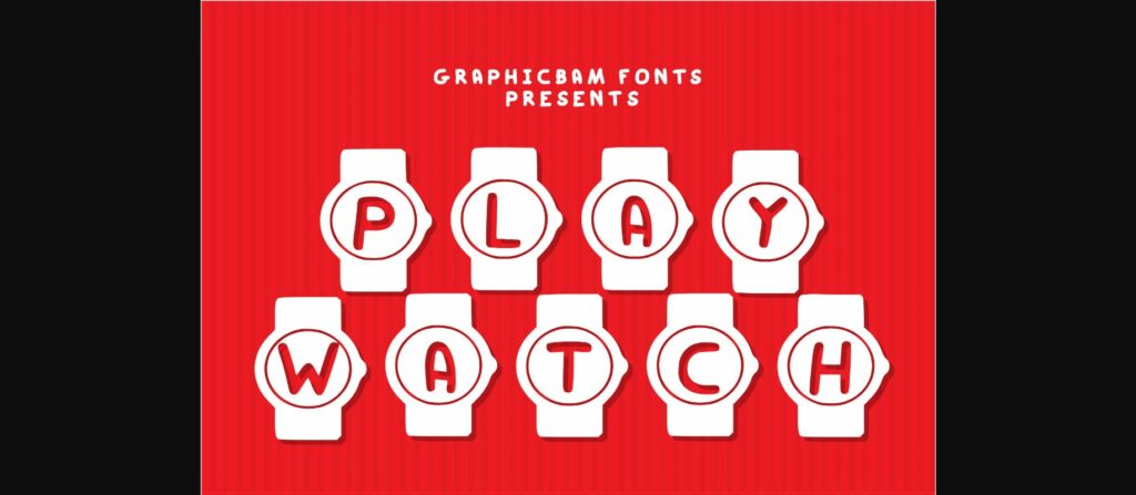 Play Watch Font Poster 3