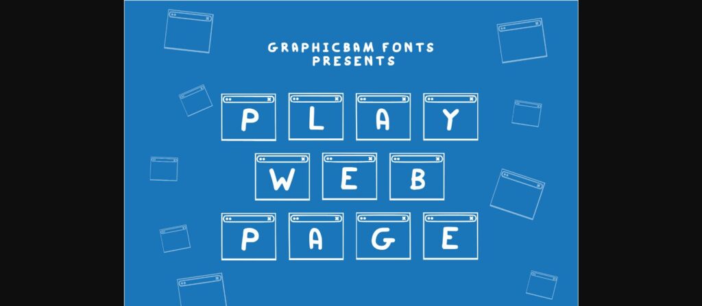 Play Web Page Font Poster 3