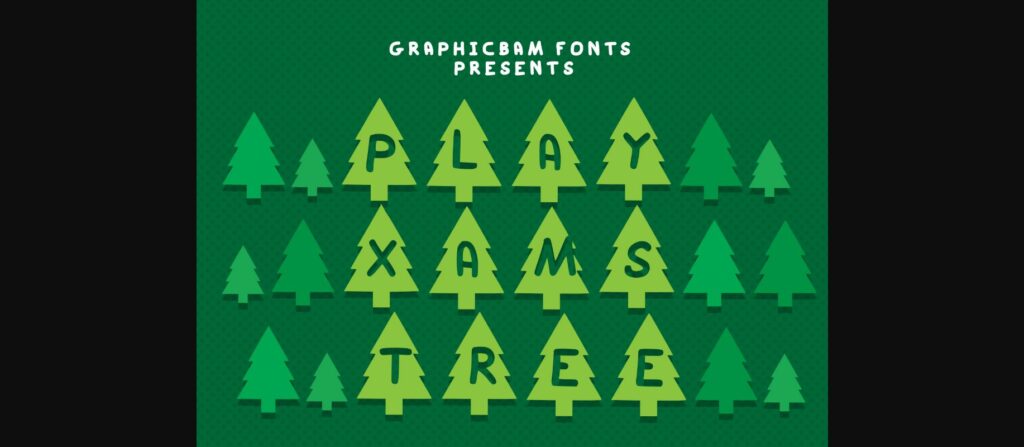 Play Xmas Tree Font Poster 3