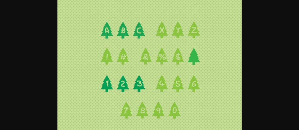 Play Xmas Tree Font Poster 4