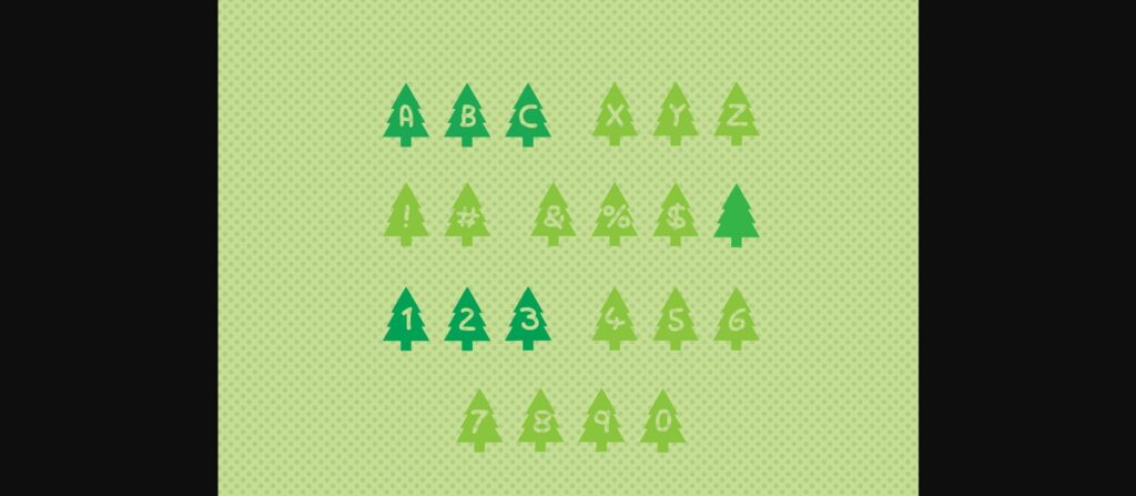 Play Xmas Tree Font Poster 2