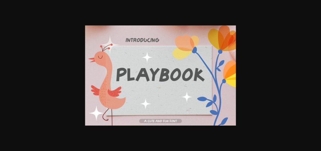 Playbook Font Poster 3