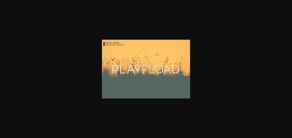 Playfload Font Poster 3