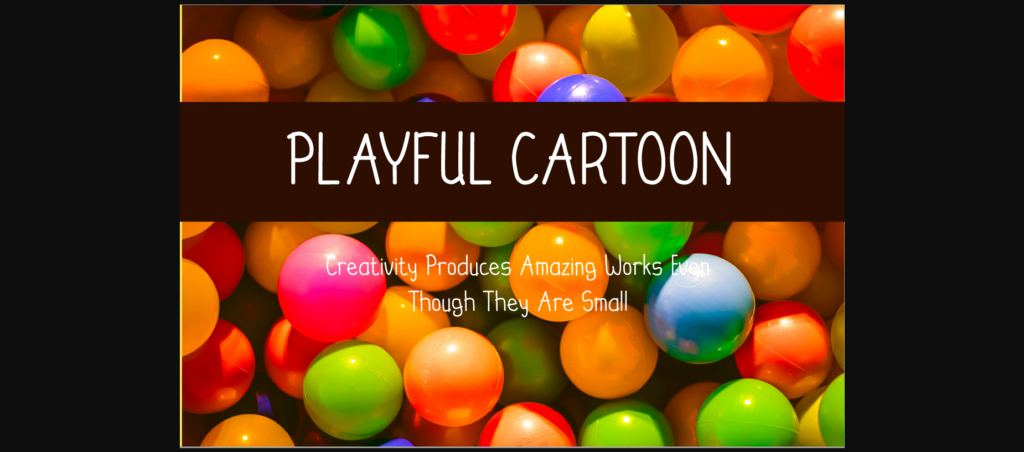 Playful Cartoon Font Poster 1