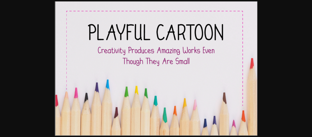 Playful Cartoon Font Poster 4