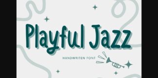 Playful Jazz Font Poster 1