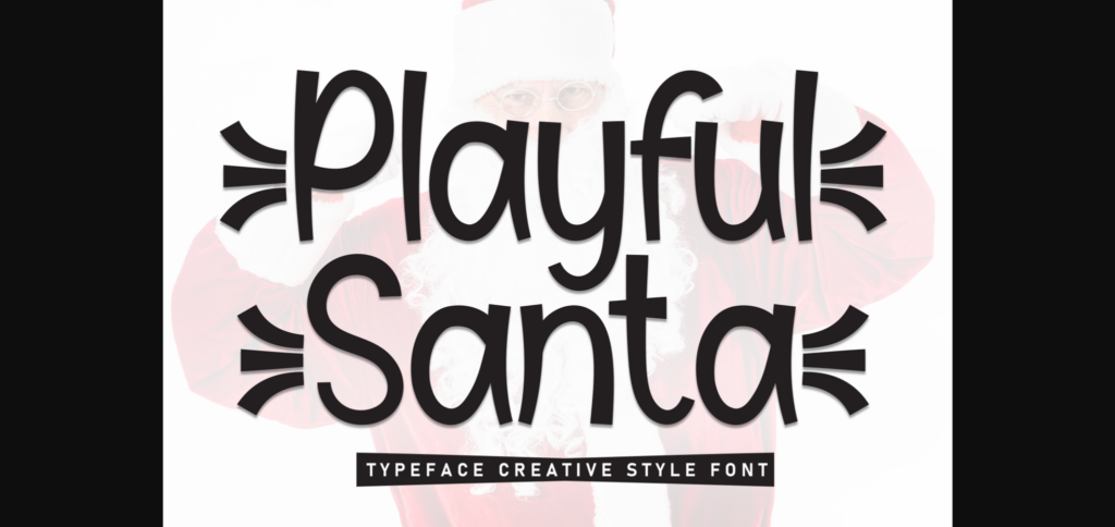 Playful Santa Font Poster 3