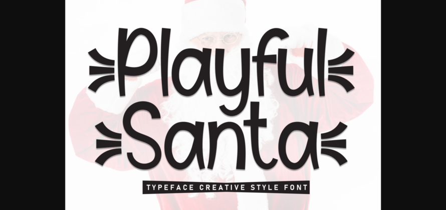 Playful Santa Font Poster 1