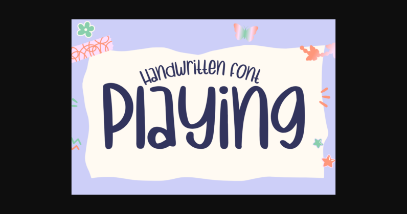 Playing Font Poster 1