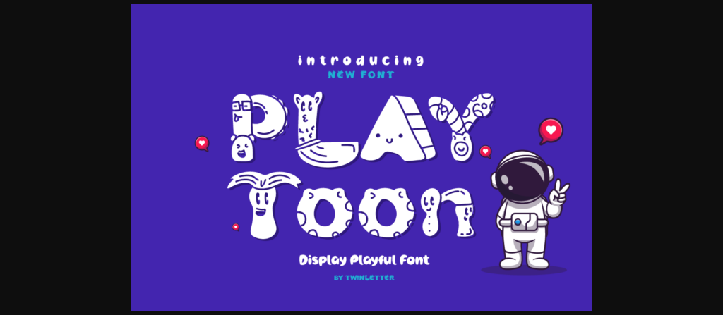 Playtoon Font Poster 3