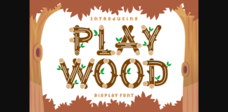 Playwood Font Poster 1