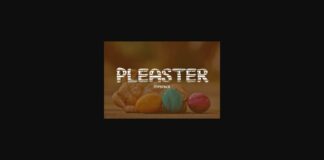 Pleaster Font Poster 1