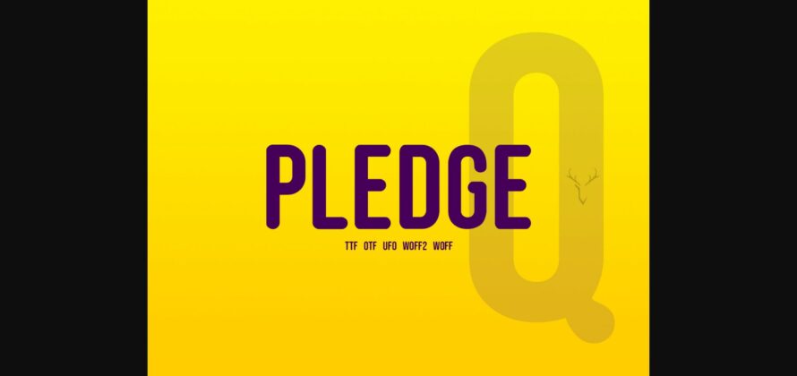 Pledge Font Poster 3