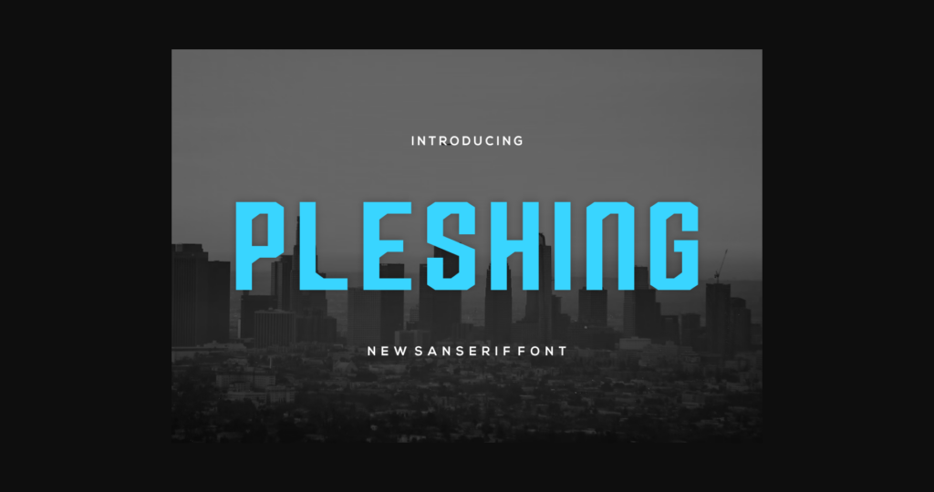 Pleshing Font Poster 3