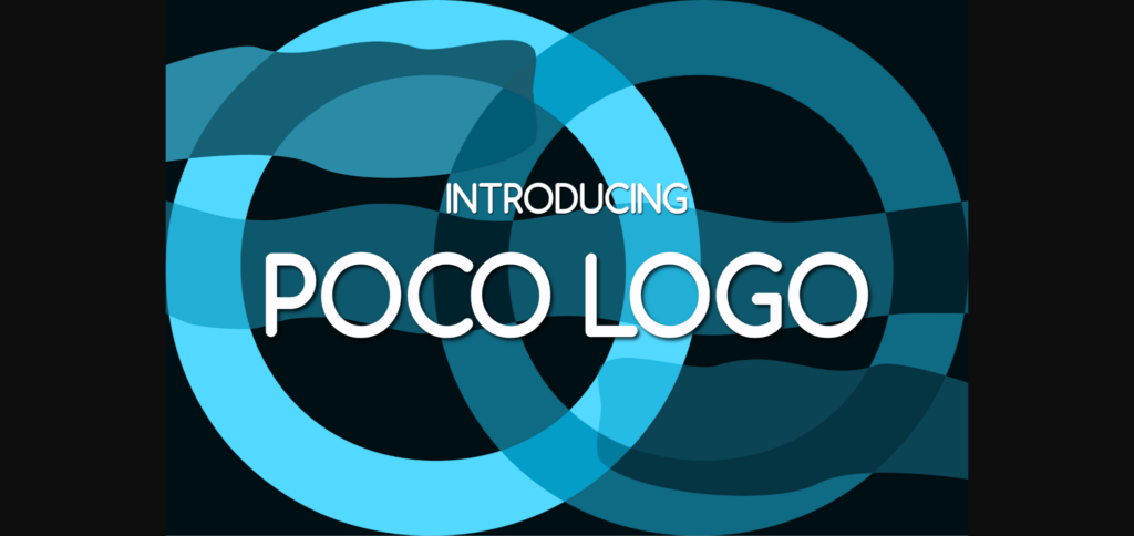 Poco Logo Font Poster 1