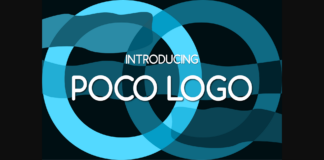 Poco Logo Font Poster 1