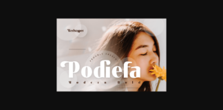 Podiefa Font Poster 1