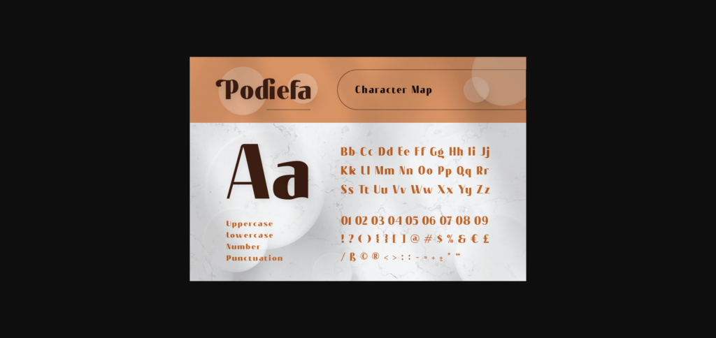 Podiefa Font Poster 4