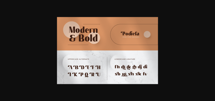 Podiefa Font Poster 7