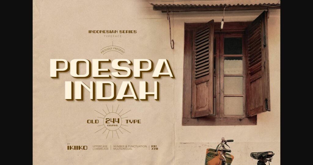 Poespa Indah Font Poster 3