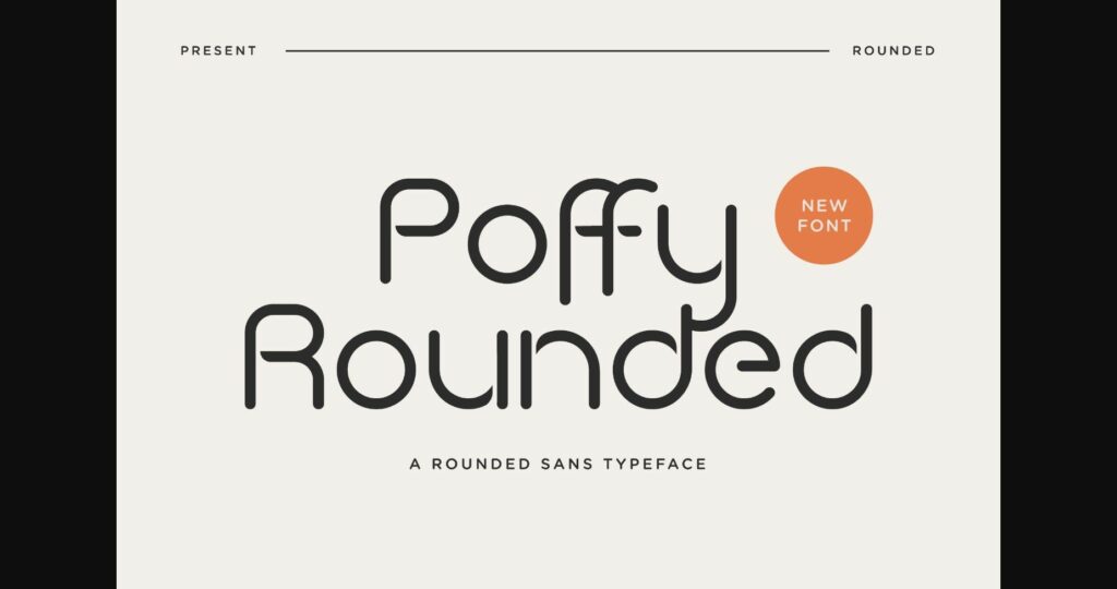 Poffy Rounded Font Poster 3