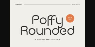 Poffy Rounded Font Poster 1