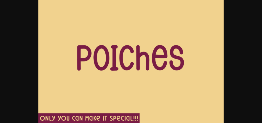 Poiches Font Poster 3