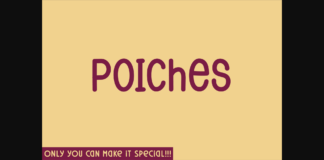 Poiches Font Poster 1