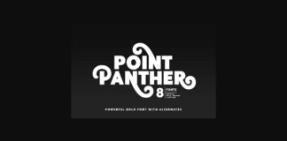 Point Panther Font Poster 1