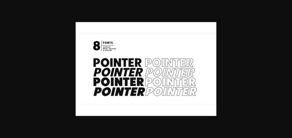 Point Panther Font Poster 2