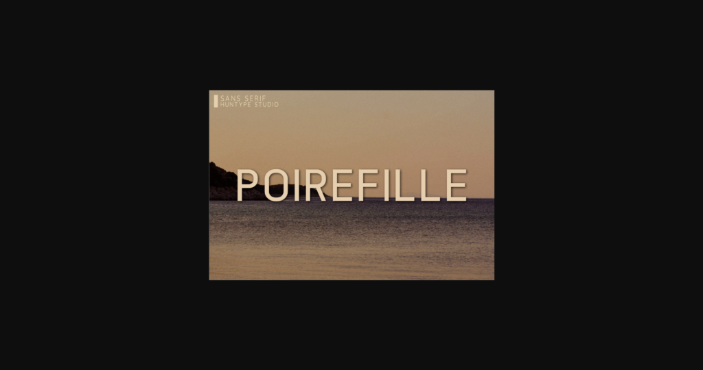 Poirefille Font Poster 3