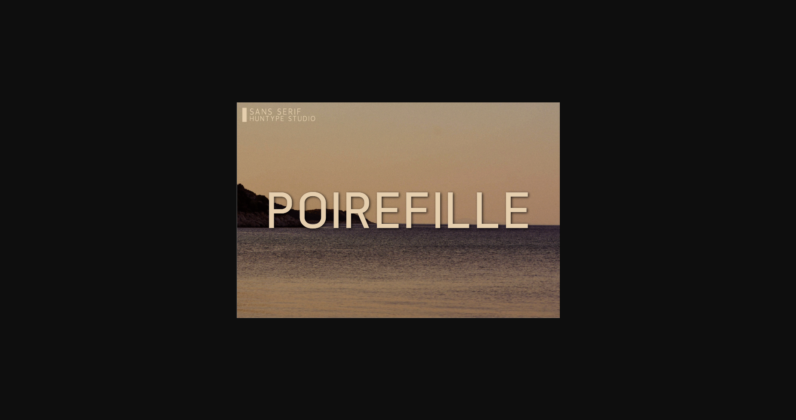 Poirefille Font Poster 3