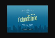 Polandslime Font Poster 1