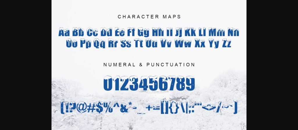 Polar Snow Font Poster 10