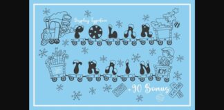 Polar Train Font Poster 1