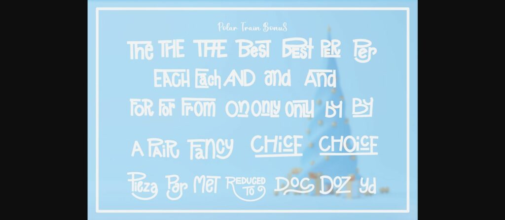 Polar Train Font Poster 11