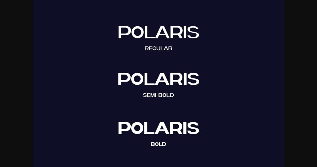 Polaris Font Poster 6