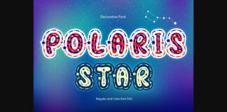 Polaris Star Font Poster 1
