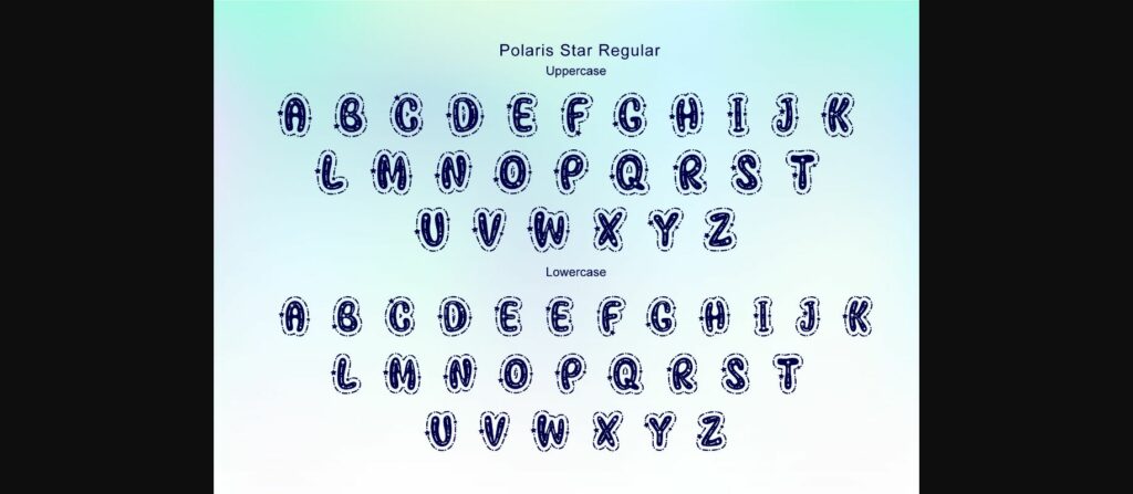 Polaris Star Font Poster 9
