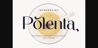 Polenta Font Poster 1