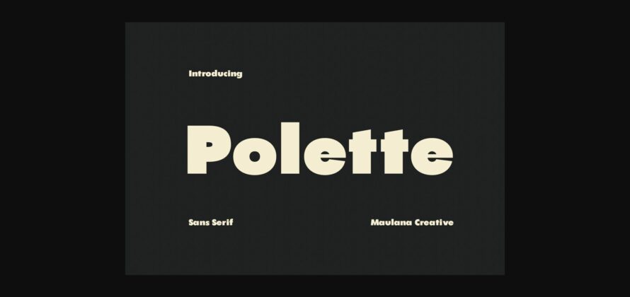 Polette Font Poster 3