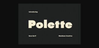 Polette Font Poster 1