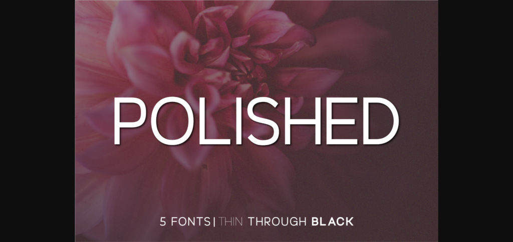 Polished Font Poster 1