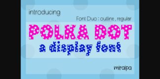 Polka Dot Duo Font Poster 1